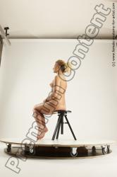 Nude Woman White Sitting poses - ALL Slim long blond Sitting poses - simple Multi angle poses Pinup